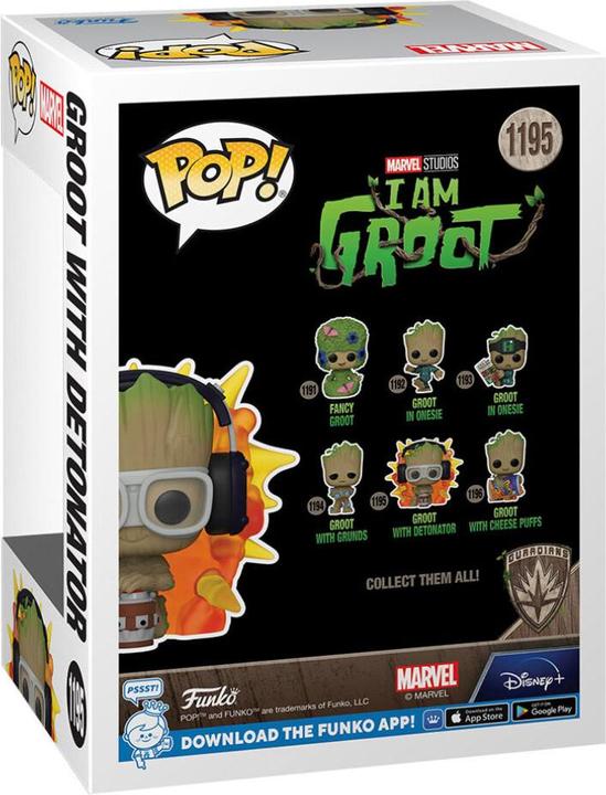 Immagine prodotto Funko POP Marvel I am Groot - Groot with Detonator