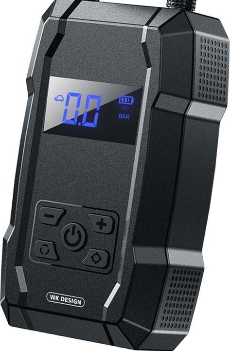 Actual product image Wekome Pi801 – Tragbare elektrische Autopumpe + Powerbank 2000 mAh (Schwarz)