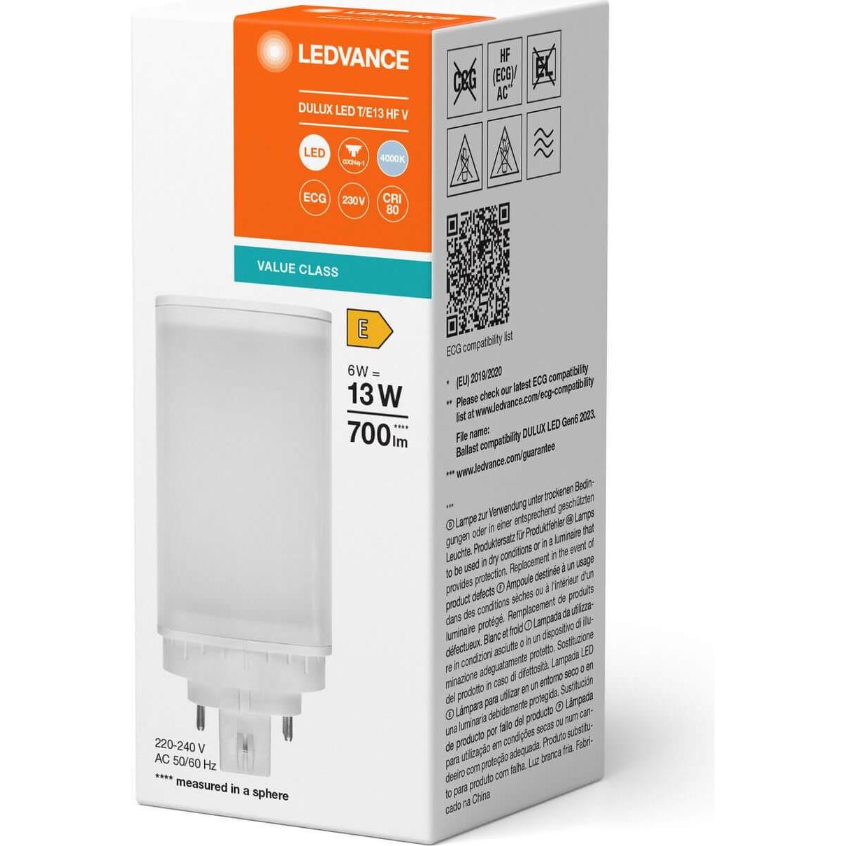 Thumbnail - Ledvance, Leuchtmittel, LED-Kompaktlampe (G24q-1, 6 W, 700 lm, 1 x, E)