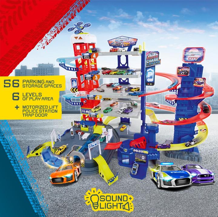 Image du produit Majorette Super Chase Center+5 vehicles