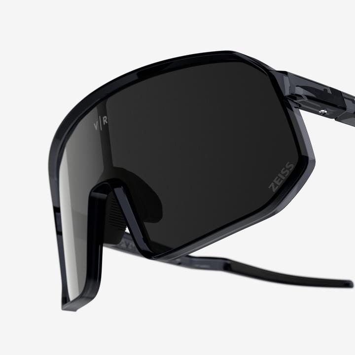 Actual product image Van rysel Fahrradbrille RR 900 Perf Zeissgläser grau/durchscheinend (Grey, Black translucent, Zeiss lenses grey)