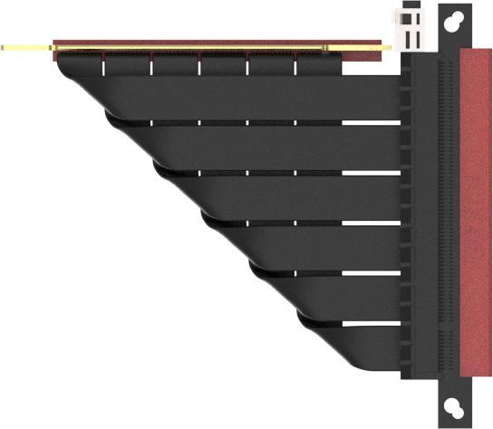 Actual product image Ssupd Riser ribbon cable - PCIe 4.0, 140mm, angled
