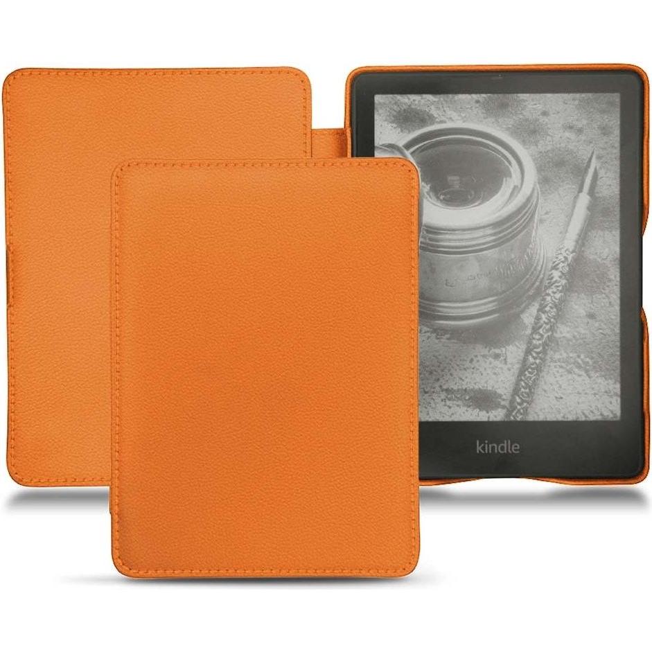 Noreve Lederschutzhülle horizontal (Kindle Papewhite (2021)), Tablet Hülle, Orange