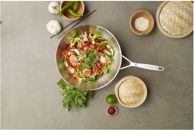 Produktbild Demeyere Industry Wok (30 cm, Wok Pfanne, Edelstahl)