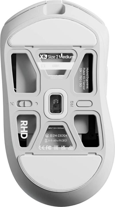 Actual product image Pulsar X3 Medium Trådløs Gamingmus (hvidt) (Wireless)