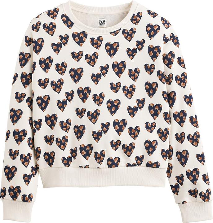 Actual product image La Redoute Collections Bedrucktes Sweatshirt mit Herzen (164)