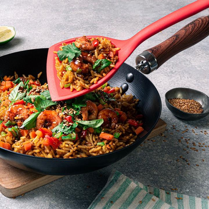 Produktbild Mastrad Pfannenwender Wok Silikon Rot