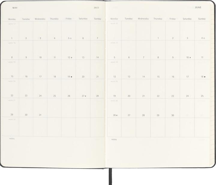 Produktbild Moleskine Schüleragenda (13 x 21 cm, Englisch)