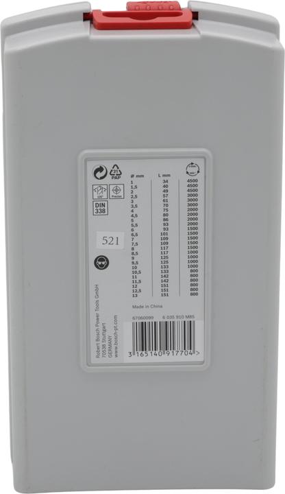 Produktbild Bosch Professional Zubehör HSS-Spiralbohrer-Set PointTeQ, 25-tlg., ProBox, 1–13 mm (1 mm, 1.5 mm, 10 mm, 10.5 mm, 11 mm, 11.5 mm, 12 mm, 12.5 mm, 13 mm, 2 mm, 2.5 mm, 3 mm, 3.5 mm, 4 mm, 4.5 mm, 5 mm, 5.5 mm, 6 mm, 6.5 mm, 7 mm, 7.5 mm, 8 mm, 8.5 mm, 9 mm, 9.5 mm)