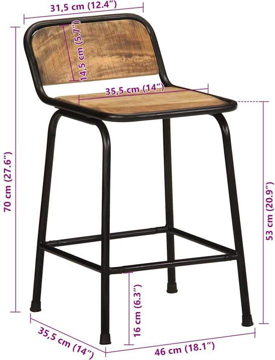 Produktbild vidaXL Barhocker