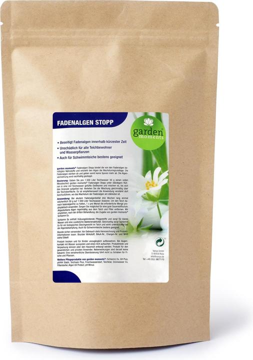Actual product image garden moments Filamentous Algae Stop 5000 g for 150,000 l Pond Water, Eliminates Filamentous Algae
