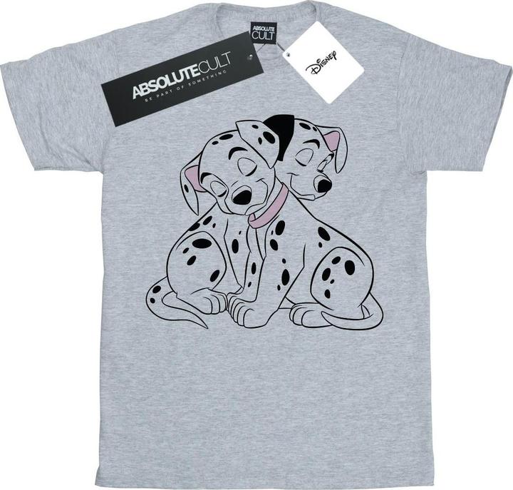 Actual product image Disney Womens/Ladies 101 Dalmatians Puppy Love Cotton Boyfriend T-Shirt (XL)