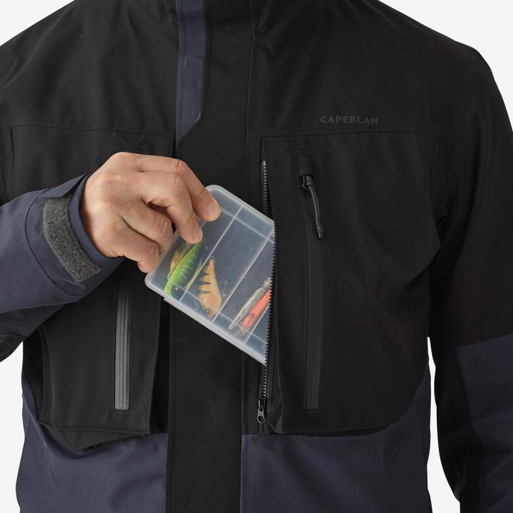Produktbild Caperlan Angeljacke FJ 500 WPF wasserdicht Herren grau/schwarz (L)