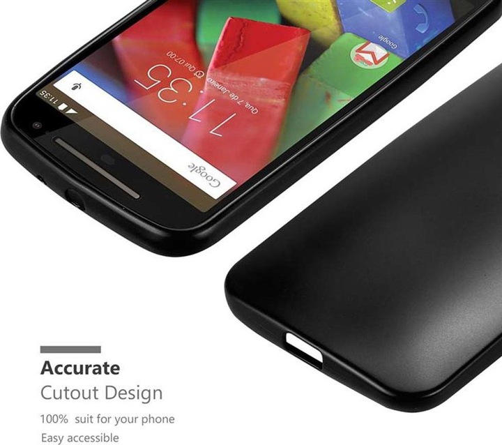 Produktbild Cadorabo TPU Matt Metallic Cover (Motorola Moto G2 (2nd Gen))