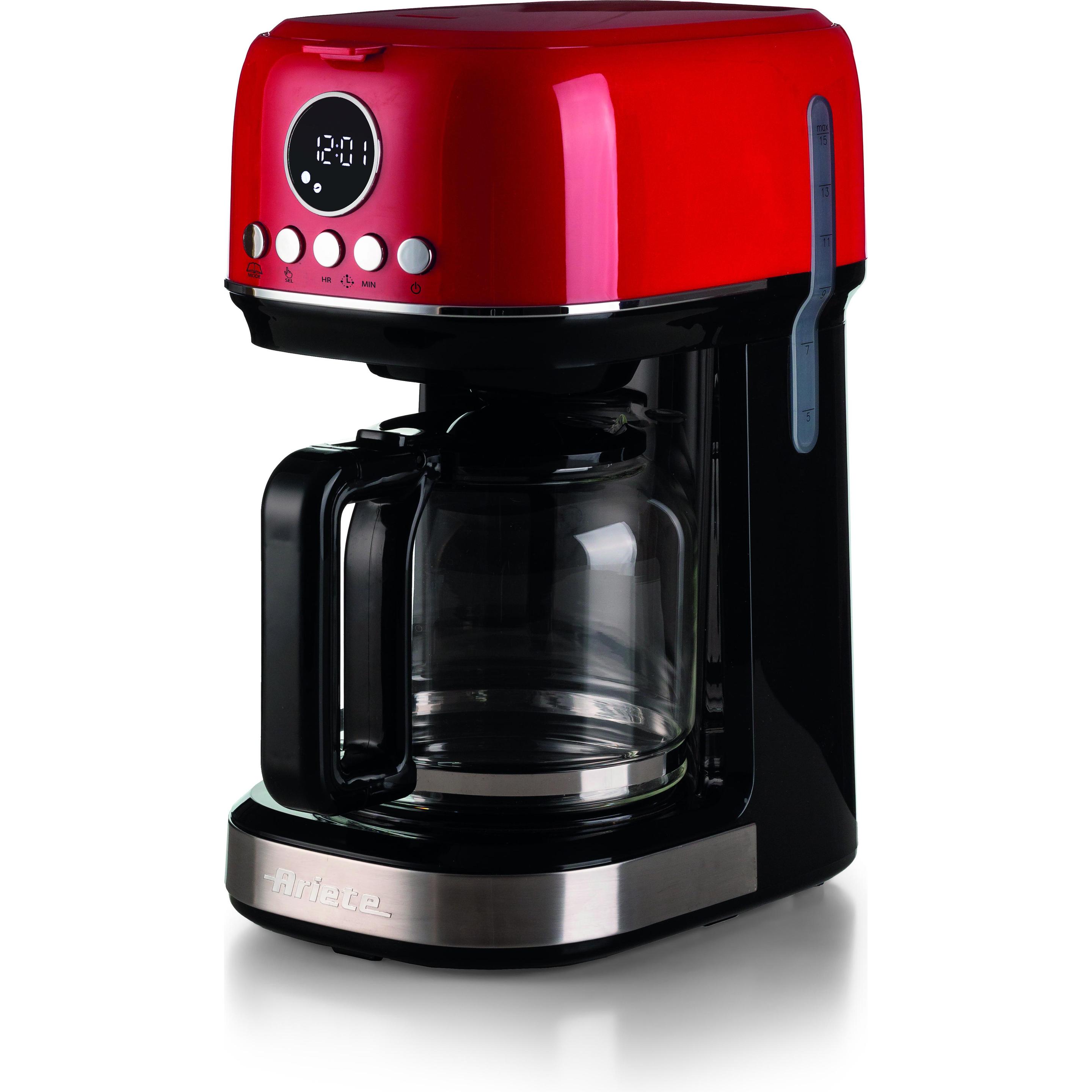 Ariete 1396 Kaffeemaschine mit Filter Modern, Amerikanischer Kaffee, Fassungsvermögen bis zu 15 Tassen, Filterkaffeemasc...