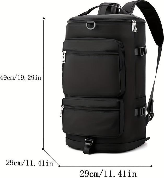 Actual product image Only-Bags.Store Travel backpack, large capacity hiking backpack, dry-wet separation pannier