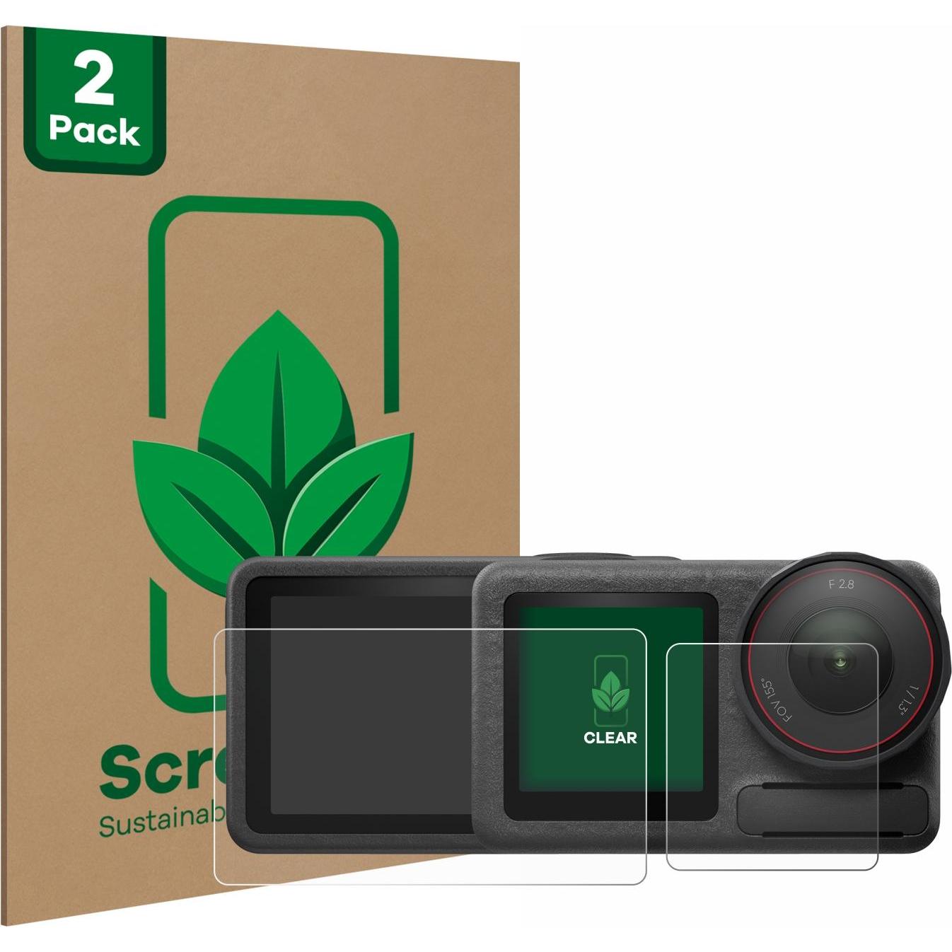 ScreenLeaf Schutzfolie nachhaltiger Displayschutz Displayschutzfolie Folie Klar Transparent (Osmo Action 5 Pro), Action ...
