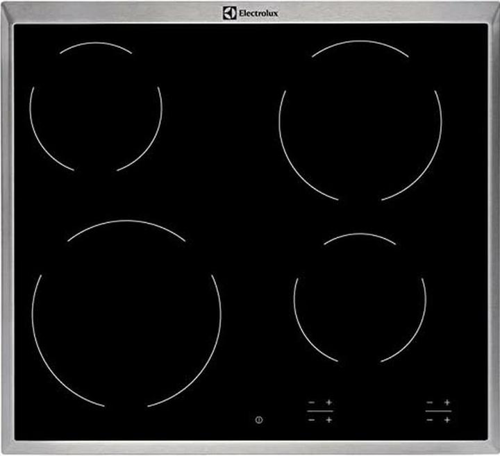 Electrolux EHF16240XK Cooktop Integrated Zone Ceramic 4 Zone(s) (57.60 cm, Glass ceramic hob)