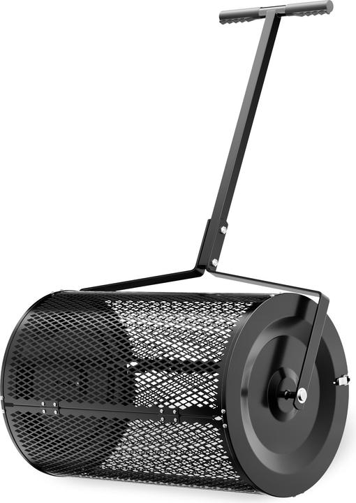 Wiltec Kompoststreuer 75l Düngerstreuer Miststreuer Gartenstreuer Saatgutstreuer