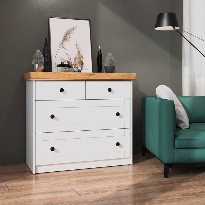 Produktbild Homestyle4u Kommode Sideboard (92.50 x 41.80 x 82 cm)