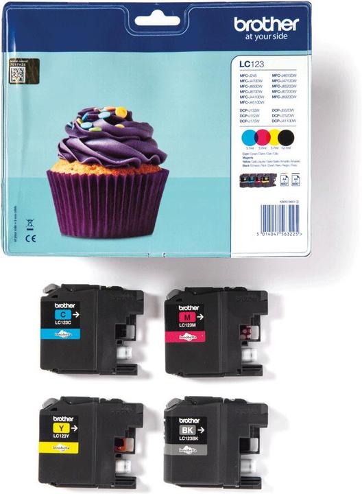 Produktbild Brother LC-123VALBP Value Pack (BK, C, M, Y)