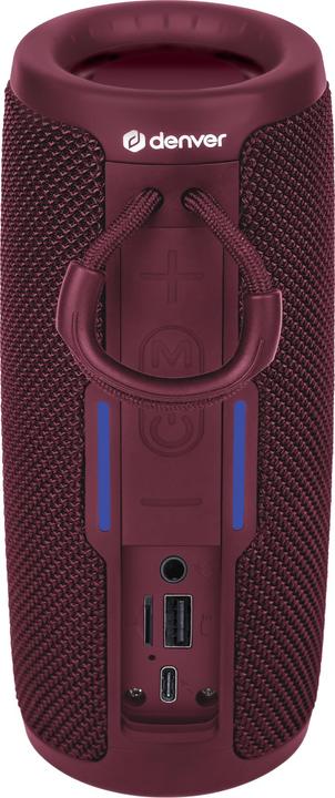 Produktbild Denver Bluetooth Lautsprecher BTV-150BD, bordeauxrot (4 h, Batteriebetrieb)