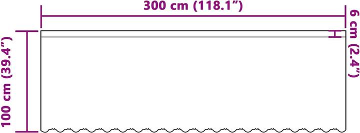 Produktbild vidaXL Spitzenvorhang (300 x 100 cm)