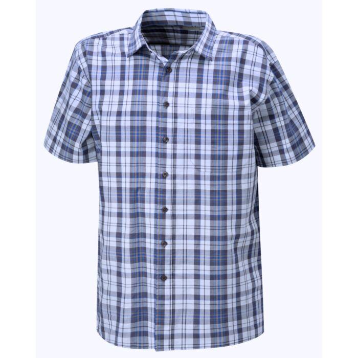 Immagine prodotto Explorer Kurzarmhemd, kariert anthrazit-blau (3XL)