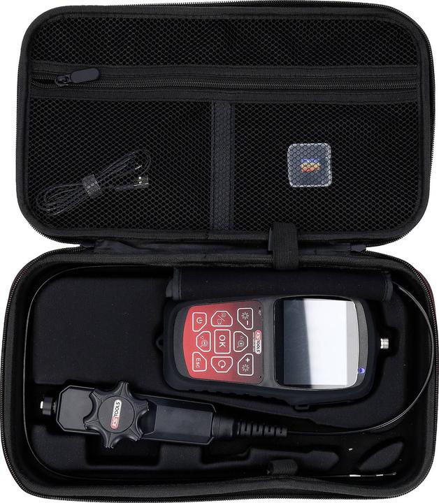 Image du produit KS Tools Kit vidéoscope HD avec sonde frontale HD Ø 3.9 mm 180° et 0°, gaine flexible en PVC, 3 pièces