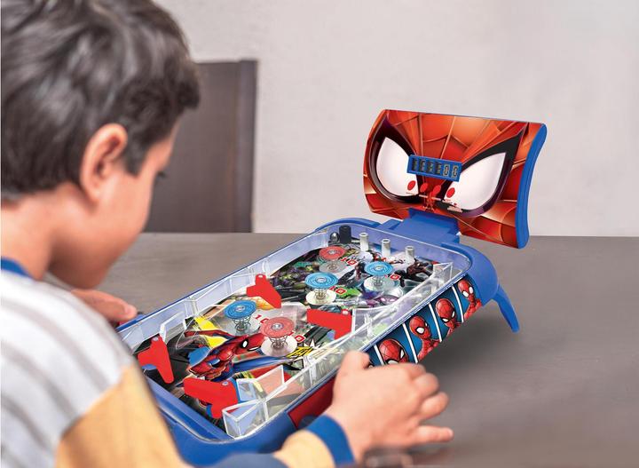 Produktbild Lexibook Marvel Spider-Man Flipperspiel (Deutsch, Englisch, Französisch, Italienisch, Niederländisch, Portugiesisch, Spanisch, 1 Spieler)