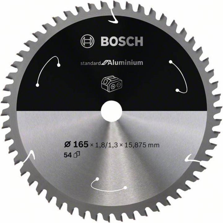 Productafbeelding Bosch Professional Zubehör Cirkelzaagblad Standaard voor Aluminium, 165x1,8/1,3x15,875, 54 tanden