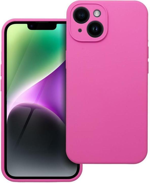 Actual product image OEM Back panel cover Case SILICONE 2mm for IPHONE 14 pink (Apple iPhone 14)