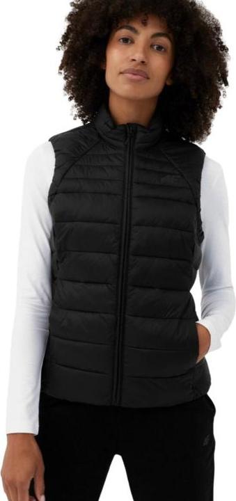 Actual product image 4F Women's Down Vest F091 Deep Black 4FSS23TDJAF091 20S (S) (S)