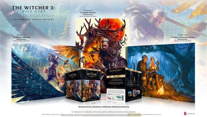Produktbild Good Loot The Witcher 3 Puzzle Triology Wild Hunt 10 Years of Killing Monsters (1000 Teile) (1000 Teile)
