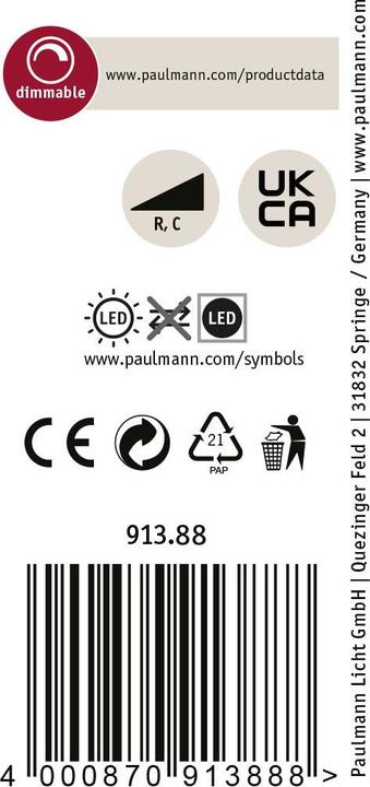 Produktbild Paulmann ProRail3 Spot Aldan (400 lm)