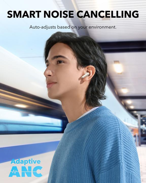 Actual product image soundcore P40i Beżowe (ANC, 12 h, Wireless)
