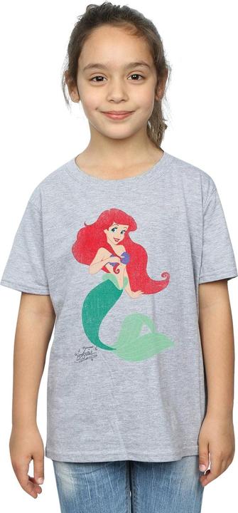 Actual product image Disney Princess Girls Ariel Cotton Classic T-Shirt (128)