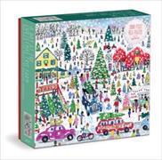 Actual product image Abrams & Chronicle Michael Storrings Christmas Tree Farm 1000 Piece Foil Puzzle (1000 pieces)
