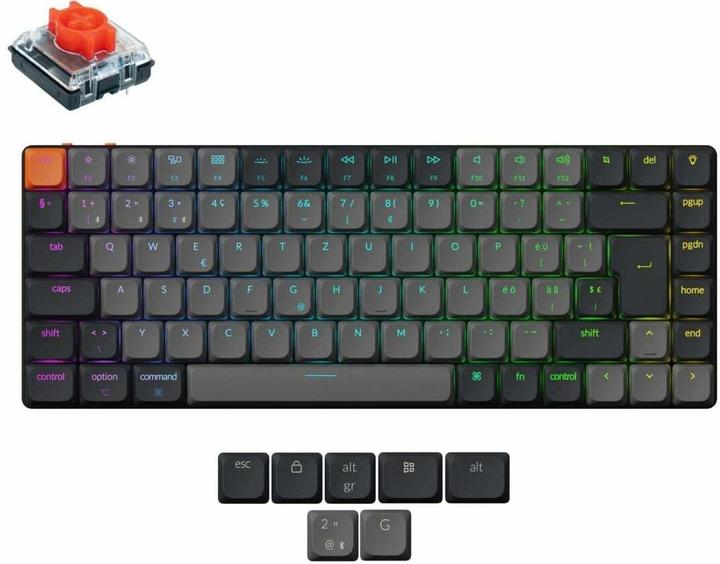 Actual product image Keychron Gaming-Tastatur K3 QMK Version 3 Red Switch (CH, Cable, Wireless)