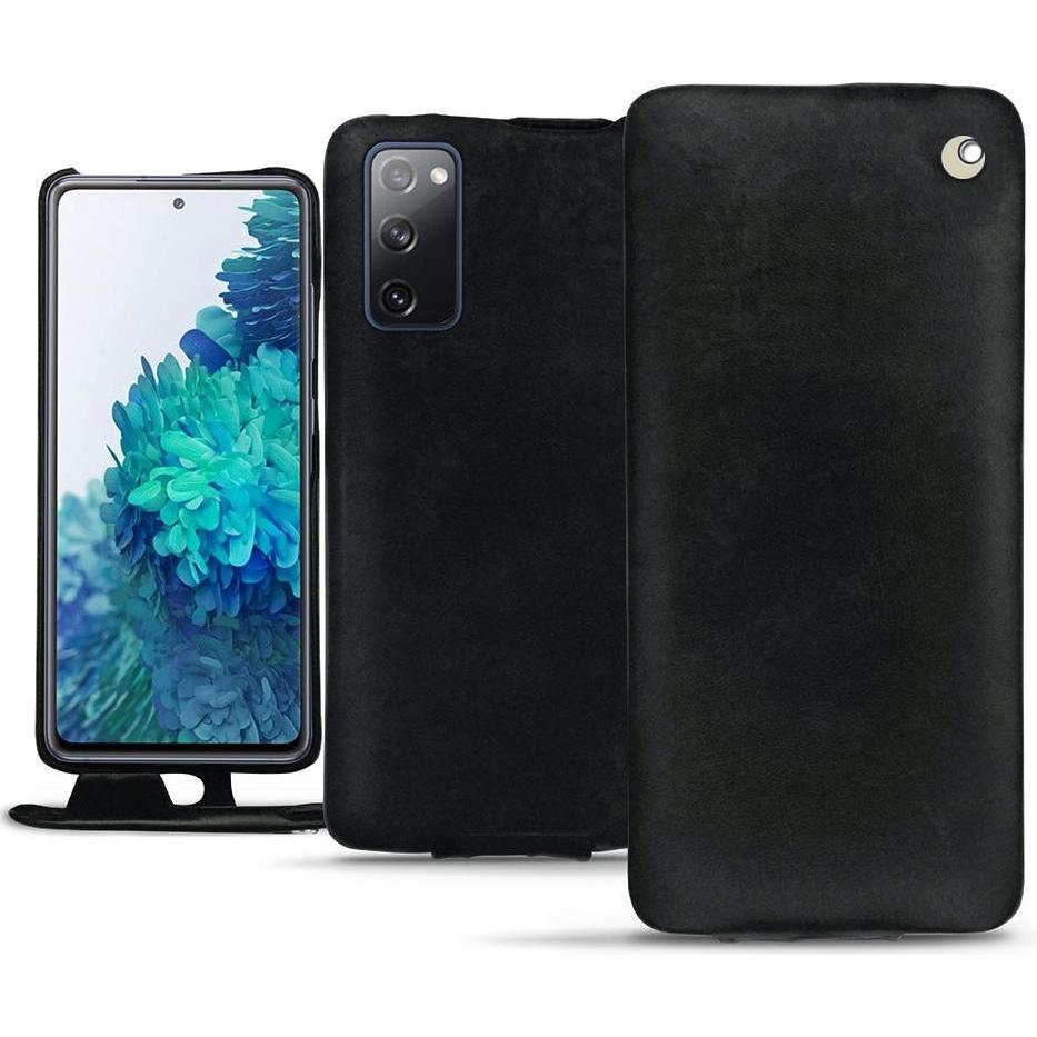 Noreve Lederschutzhülle vertikal (Samsung Galaxy S20 FE), Smartphone Hülle, Schwarz