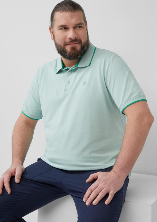 Produktbild S.Oliver Polo-Shirt Sportives Piqué-Poloshirt mit Kontrast-Details (XXL)