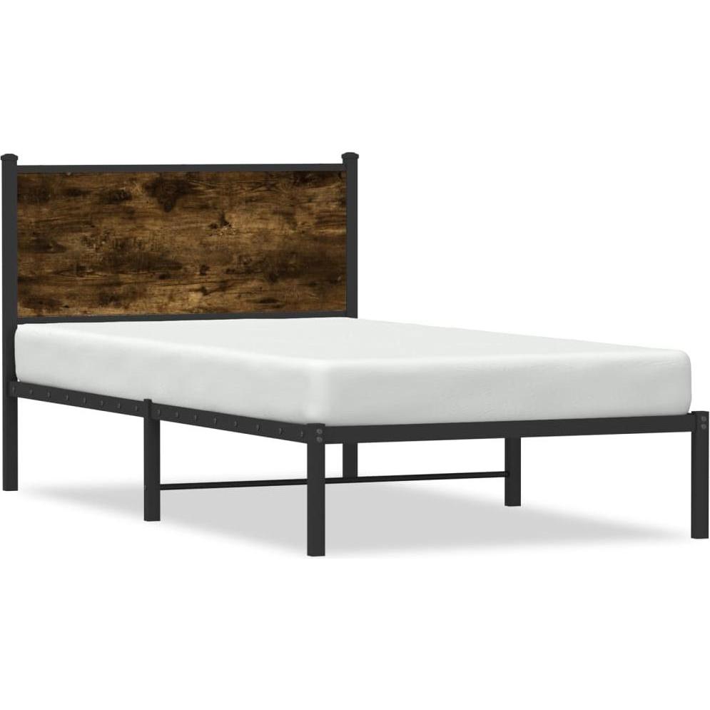 VidaXL, Bett, Bettgestell mit Kopfteil (107 x 203 cm)