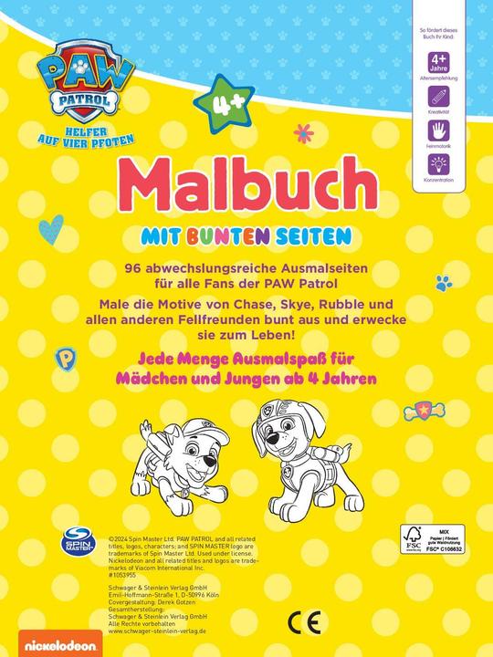 Produktbild PAW Patrol Malbuch