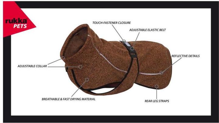 Produktbild Rukka Comfy Fleece Mantel (35, Hundemantel)