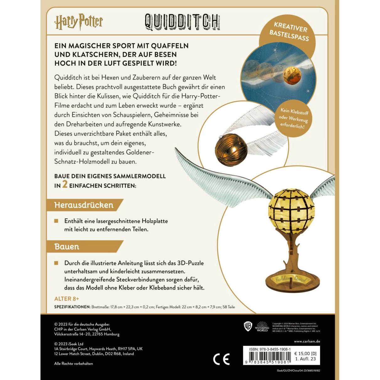 Thumbnail - Harry Potter - Quidditch - Das offizielle Buch mit 3D-Puzzle Fan-Art, Kinderbücher von Warner Bros. Consumer Products Gm...