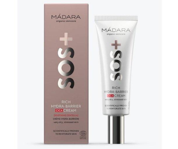 Immagine prodotto Madara SOS Rich Hydra Barrier CICA Cream - Lenisce e idrata (40 ml, Crema 24h)