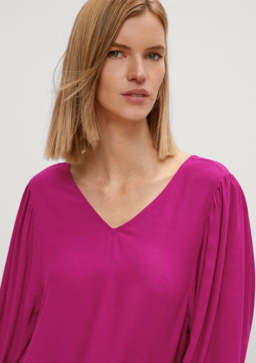 Image du produit Comma Bluse Peplum-Bluse aus Viskose (40)