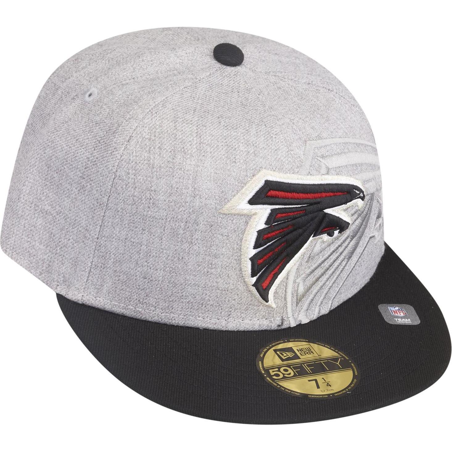 Thumbnail - New Era, Herren, Cap, 59Fifty Cap - SCREENING NFL Atlanta Falcons - 6 7/8, Grau, (6 7/8)