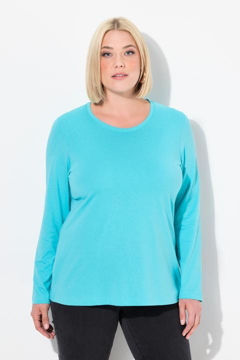Immagine prodotto Ulla Popken Maglia aderente con scollo a girocollo e maniche lunghe (46, 48)
