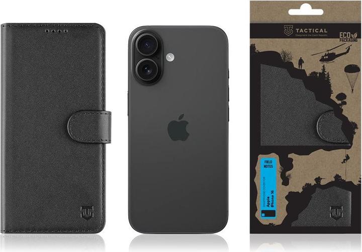 Actual product image Tactical Field Notes for Apple iPhone 16 Black (Apple iPhone 16)